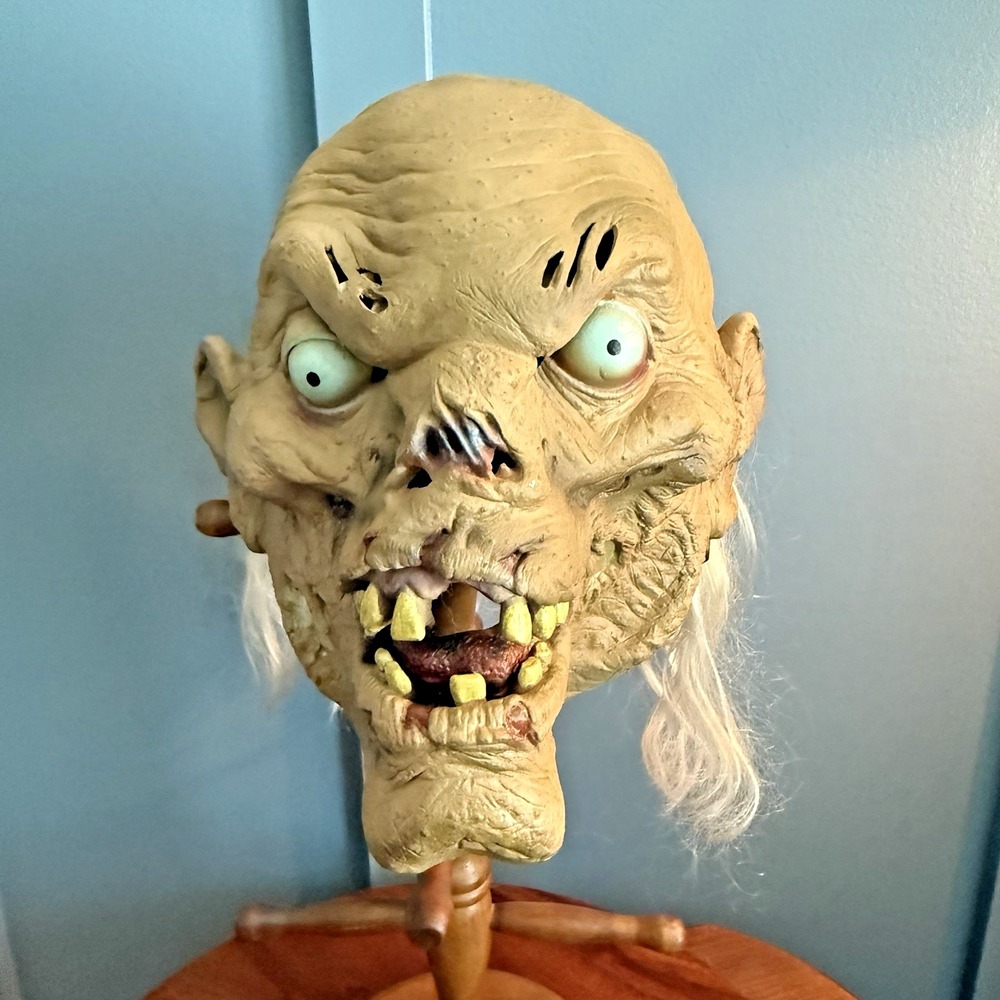 Vintage 90's Tales From the Crypt Keeper Latex Mask Halloween Horror Creepy